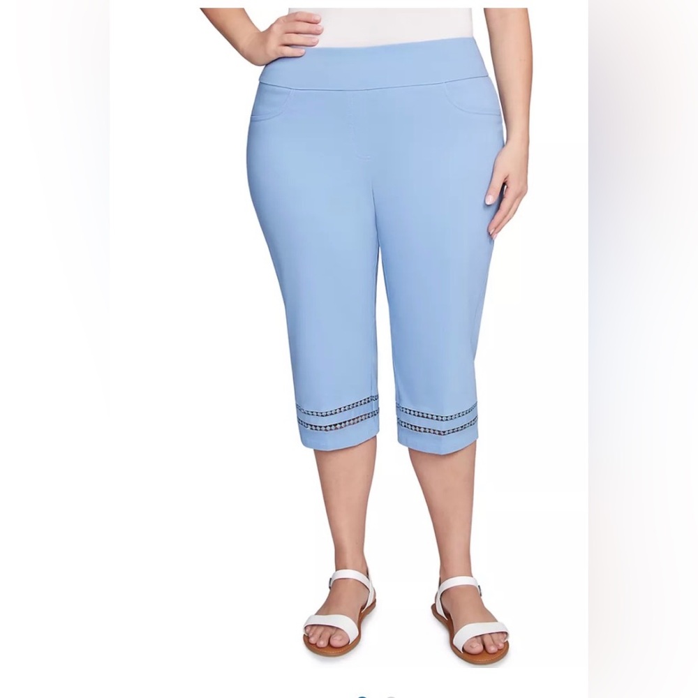 Ruby Rd. Women's Periwinkle Capris/Clamdiggers Wi… - image 1
